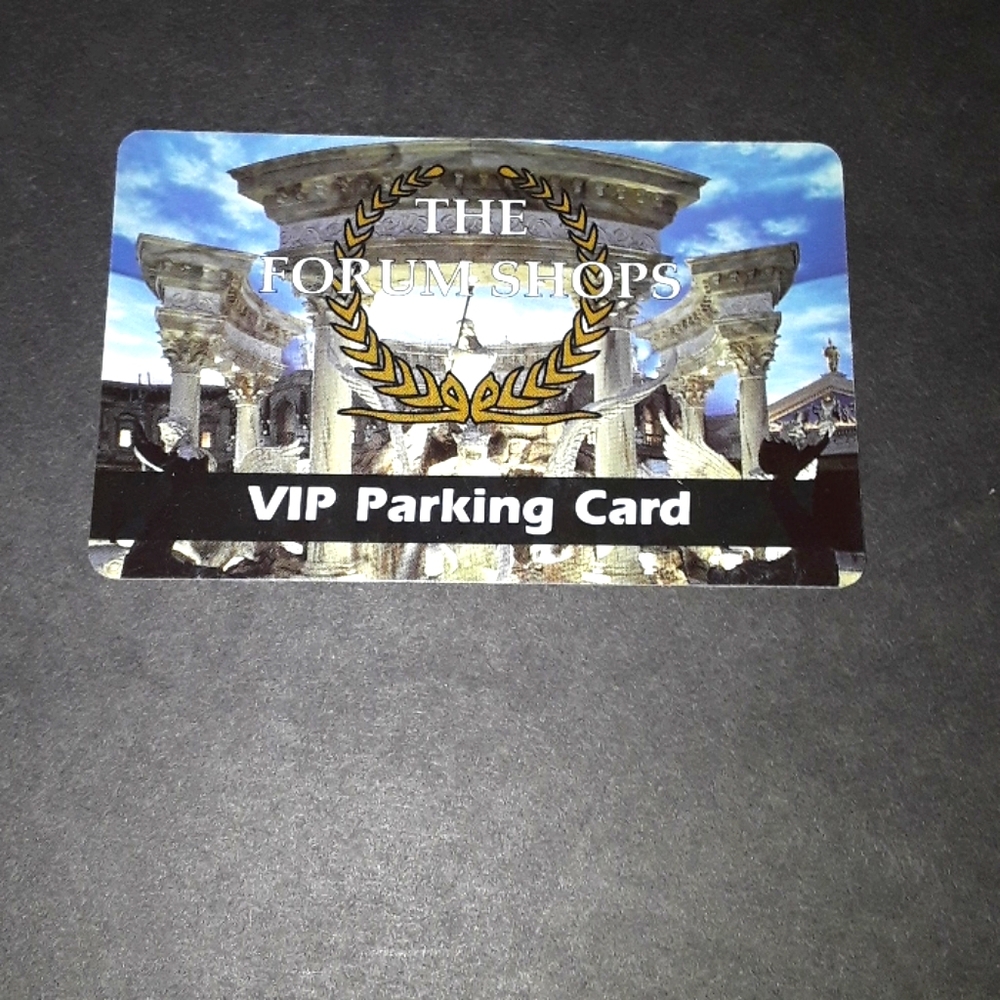 c  - RARE CAESARS PALACE FORUM LAS VEGAS VIP PARKING CARD
